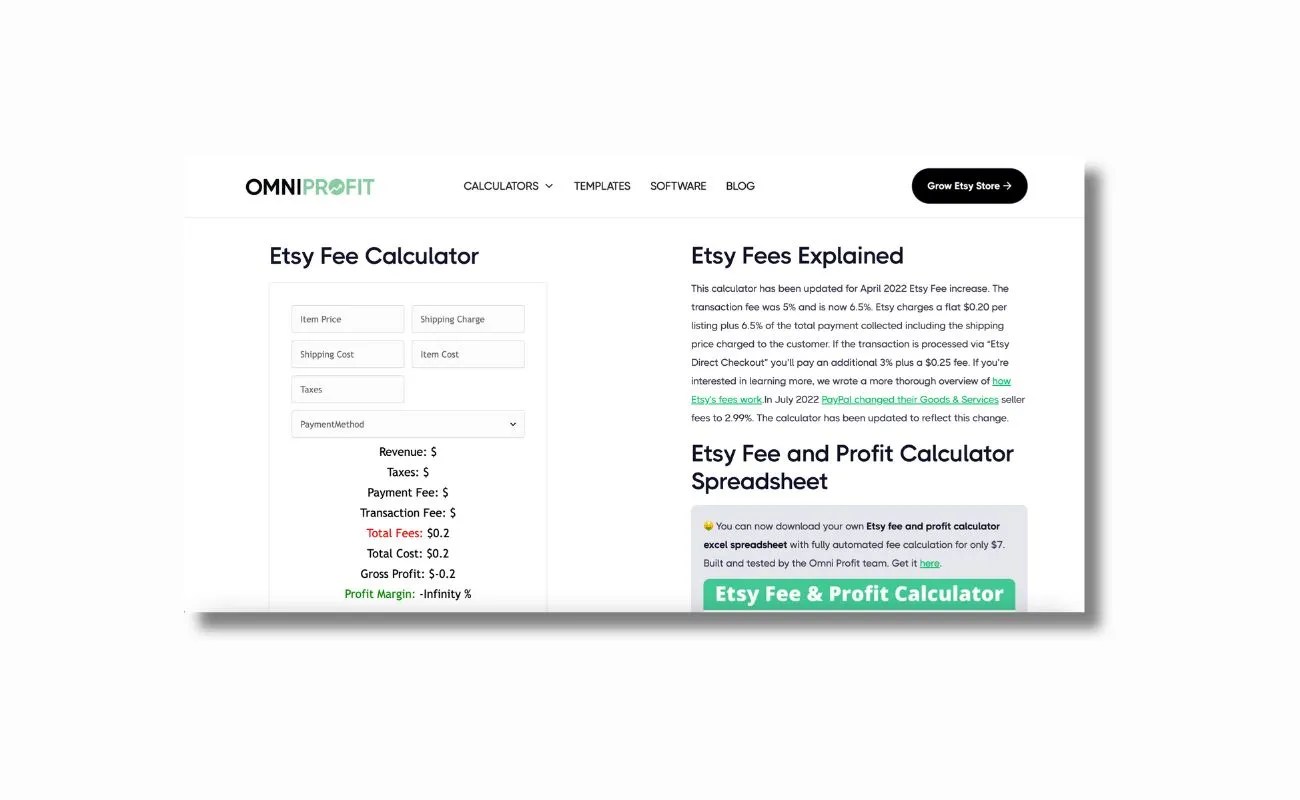 Etsy Fee Calculator (2023) Calculate Etsy Seller Fees and Profit